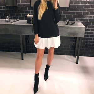 NWT Missguided black and white dress